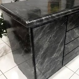 Papel de Parede Mármore Silver Black Preto Prata Vinil Adesivo Impermeável Lavável Pia Box 2m X 60cm - 7
