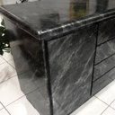 Ver imagem 7 de Papel de Parede Mármore Silver Black Preto Prata Vinil Adesivo Impermeável Lavável Pia Box 2m X 60cm