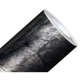 Papel de Parede Mármore Silver Black Preto Prata Vinil Adesivo Impermeável Lavável Pia Box 2m X 60cm - 1