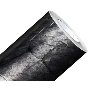 Papel de Parede Mármore Silver Black Preto Prata Vinil Adesivo Impermeável Lavável Pia Box 2m X 60cm