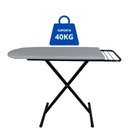 Ver imagem 7 de Tábua Mesa de Passar Roupa Dobrável e Regulável Grande Preta