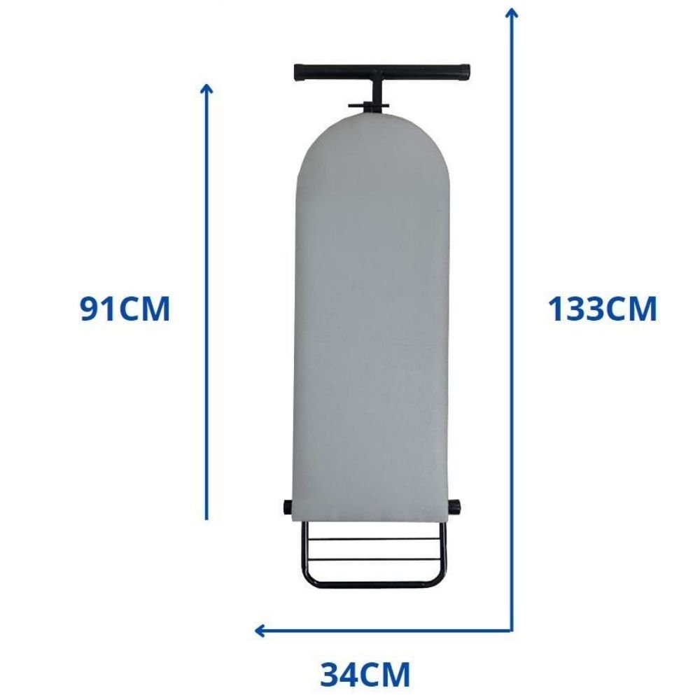 Tábua Mesa de Passar Roupa Dobrável e Regulável Grande Preta - 6