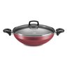 Panela Tampa De Vidro Wok Supra 2 Alças Antiaderente Nº28 Cereja Mta - 1