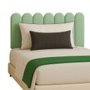 Ver imagem 2 de Cabeceira Nuvem Casal Facil Instalação 7 Placas 45cm Suede:verde Claro