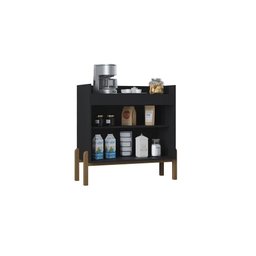 Aparador Buffet Tropical 2 Portas Preto - 5