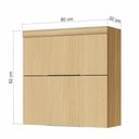 Ver imagem 3 de Armário 2 Portas Basculante Marquesa 80cm 100 Mdf