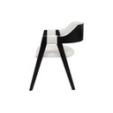 Ver imagem 5 de Cadeira de Jantar Estofada Versalhes Madeira Maciça Preto Luxo:boucle Branco