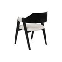 Ver imagem 2 de Cadeira de Jantar Estofada Versalhes Madeira Maciça Preto Luxo:boucle Branco