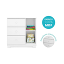 Ver imagem 5 de Cômoda Infantil 100% MDF com 3 Gavetas e 1 Porta Duda