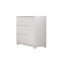 Ver mais imagens de Cômoda Infantil 100% MDF com 3 Gavetas e 1 Porta Duda
