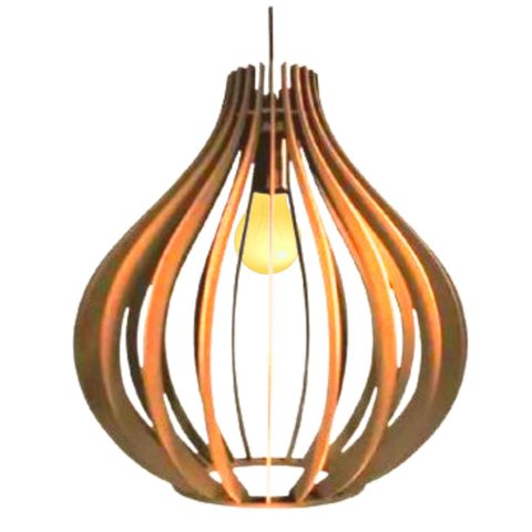 Luminária Teto tipo Pendente FILIPINAS MDF - Completa