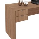 Ver imagem 3 de Mesa para Escritório com 02 Gavetas ME4122 Amêndoa - Tecno Mobili