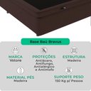 Ver imagem 2 de Cama Box Baú Solteirão Bravus 96x203x44 Marrom