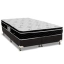 Ver imagem 1 de Cama Box Queen: Colchão Molas Bonnel Ortobom Nanolastic Physical Spring + Base Black(158x198)