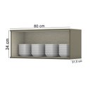 Ver imagem 2 de Armário Aéreo 01 Porta Basculante 80cm Connect Duna Cristal Henn