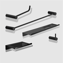 Ver imagem 4 de Kit de Acessórios para Banheiro Preto Fosco 5 Peças 2101or Grego Metal