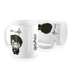 Caneca Harry Potter com cafe e sem cafe Harry Potter