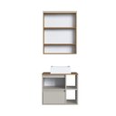 Ver imagem 7 de Conjunto para Banheiro Gabinete Suspenso 60cm com Cuba Espelheira com Led Cj8005.40
