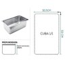 Kit 10 Cubas Gastronomica Inox 1-1x200mm com Tampas Brasinox - 5