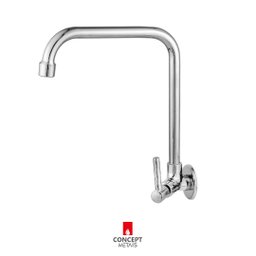 Torneira Cozinha Giratória Cano Alto Bica Móvel Parede Metal Concept Metais 2267 - 2