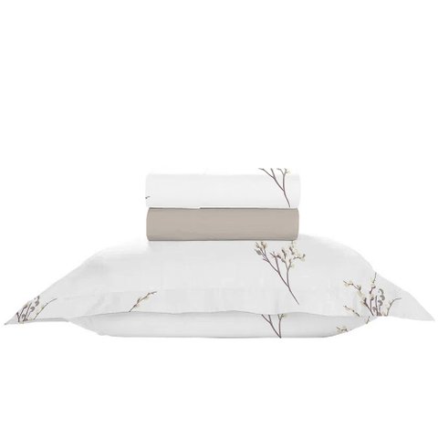 Jogo de Cama Solteiro 300 Fios Nova America - Aline (7370)