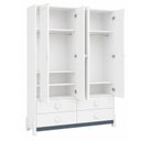 Ver mais imagens de Quarto de Bebê Completo Armário 4PTS , Comoda com Pt e Berço 2 em 1 em MDF Linha Luna