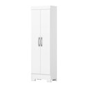 Ver imagem 3 de Armário Multiuso Layla Gold 2 Portas 3 Prateleiras Branco Casa 812