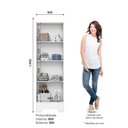 Ver imagem 4 de Armário Multiuso Layla Gold 2 Portas 3 Prateleiras Branco Casa 812