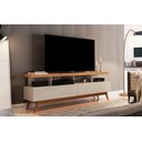 Ver imagem 2 de Rack para Sala de TV 65" Retro 2 Gavetas Vivare Wood 1.6 Anto:OffWhite/Nature