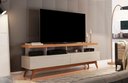 Ver imagem 2 de Rack para Sala de TV 65" Retro 2 Gavetas Vivare Wood 1.6 Anto:OffWhite/Nature