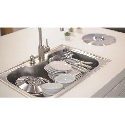 Cuba de Sobrepor Morgana em Aço Inox Acetinado 69x49 Cm - Tramontina