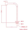 Ver imagem 2 de Torneira Banheiro Cozinha Bica Alta 90º 1/4 de volta Censi