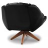 Poltrona Decorativa Estofada Base Giratória Califórnia Cor:preto - 2