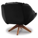 Ver imagem 2 de Poltrona Decorativa Estofada Base Giratória Califórnia Cor:preto