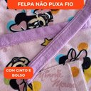 Ver imagem 3 de Roupão Atoalhado Infantil Lepper Antialérgico Minnie Kimono com Manga:p