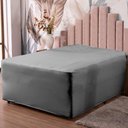 Ver imagem 2 de Lençol Luva Casal Cama Conjugada Veste Colchão e Box Malha 1 Peça:cinza