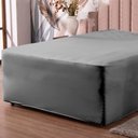 Ver imagem 3 de Lençol Luva Casal Cama Conjugada Veste Colchão e Box Malha 1 Peça:cinza