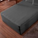 Ver imagem 4 de Lençol Luva Casal Cama Conjugada Veste Colchão e Box Malha 1 Peça:cinza