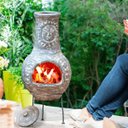 Ver imagem 2 de Lareira Maya Portátil em Pedra com Design Rústico para Jardins