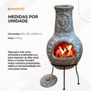 Ver imagem 6 de Lareira Maya Portátil em Pedra com Design Rústico para Jardins