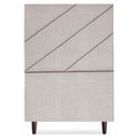 Ver imagem 5 de Cabeceira Solteiro 100 Cm com Frame Cristal Linho Cinza Artte