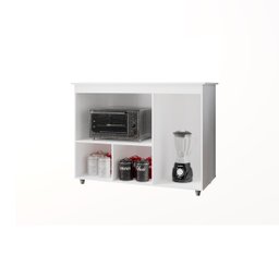 Armário Balcão Multiuso Cozinha Micro-ondas Forno Liza Cor Savana Off White Moblis 4702 - SAVANA/OFF - 3