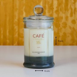 Vela Aromática Premium Café e Baunilha Ramim Aromas Vela Aromática Luxo 120g - 2
