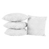 Kit 4 Almofadas Aveline 45cm X 45cm Cheias Decorativas 300 Fios Micropercal Refil Siliconado Branco - 1