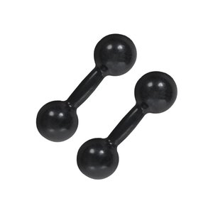 Par de Halter Bola Emborrachado 7kg Academia Fitness Peso