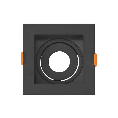 Mini Spot dicroica de embutir recuado Quadrado LED 3,5w - Preto - 4000K