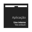 Ver mais imagens de Mini Spot dicroica de embutir recuado Quadrado LED 3,5w - Preto - 4000K