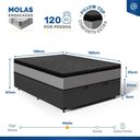 Ver imagem 5 de Cama Box Baú com Colchão de Molas Ensacadas Pillow Top Umaflex Vitta Casal 138cm