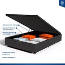 Ver imagem 7 de Cama Box Baú com Colchão de Molas Ensacadas Pillow Top Umaflex Vitta Casal 138cm