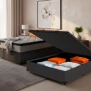 Ver imagem 3 de Cama Box Baú com Colchão de Molas Ensacadas Pillow Top Umaflex Vitta Casal 138cm